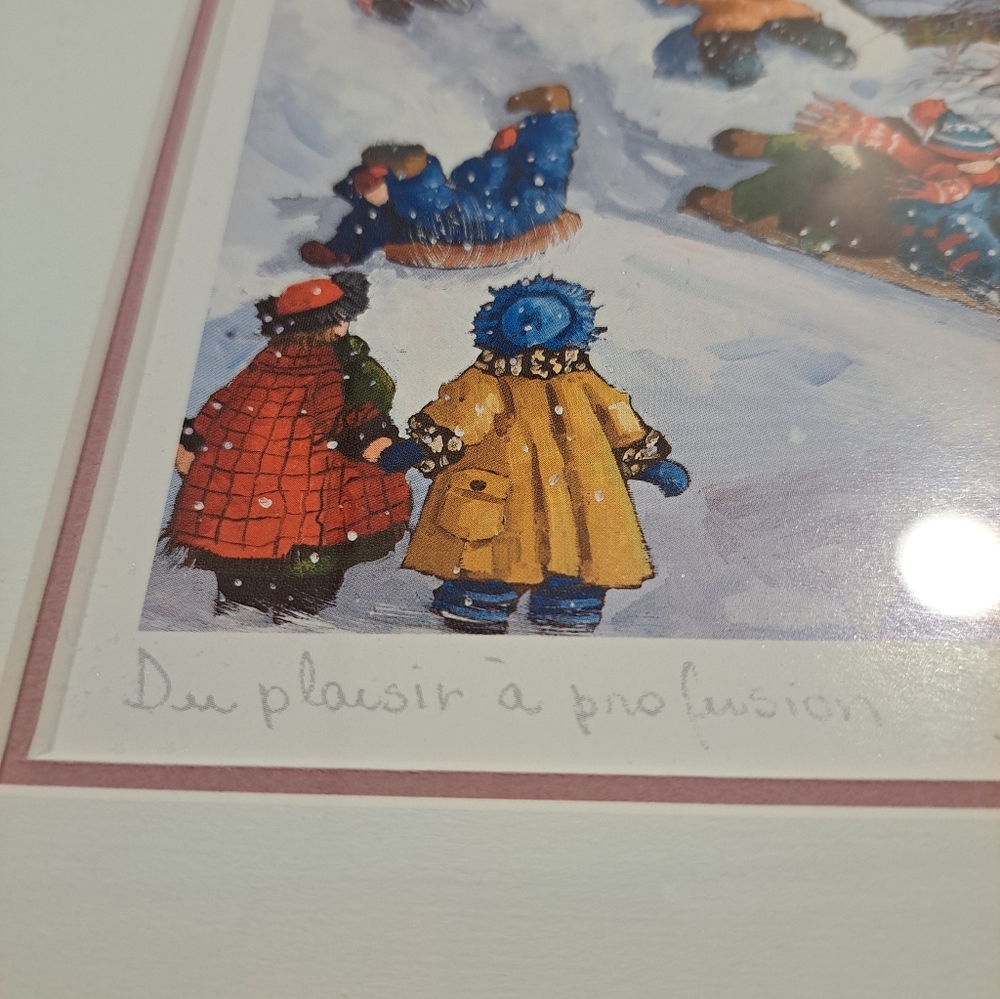 Pauline T Paquin "Plenty Of Fun For All " COLOR print pencil signed and named - Picture 2 of 6